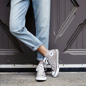 Gray Converse Chuck Taylor Hi Top